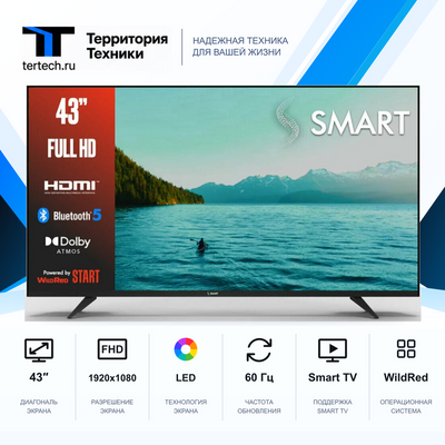 43" Телевизор Wildred SMART 43RYV22