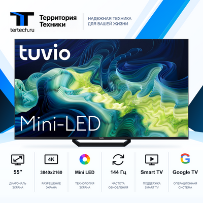 55" Телевизор Tuvio TM55UFBCV5