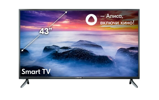 43" Телевизор Hartens HTY-43F06B-VZ